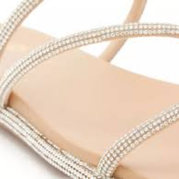 Mix No. 6 Moirea Sandals Silver Glitter - Size 9.5 Like New - Picture 11 of 14